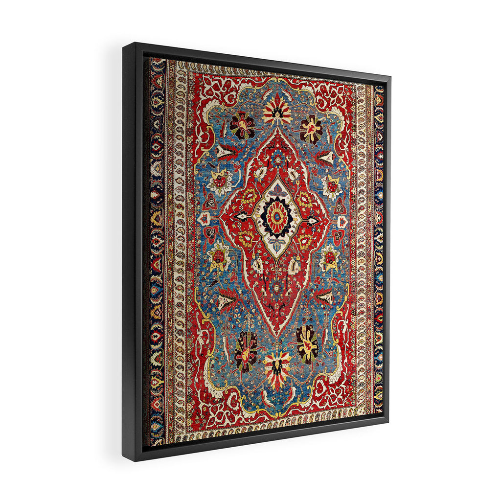 Qashqaâi Kashkuli Fars Southwest Persian Rug Print Framed Canvas Print Gallery Image 2