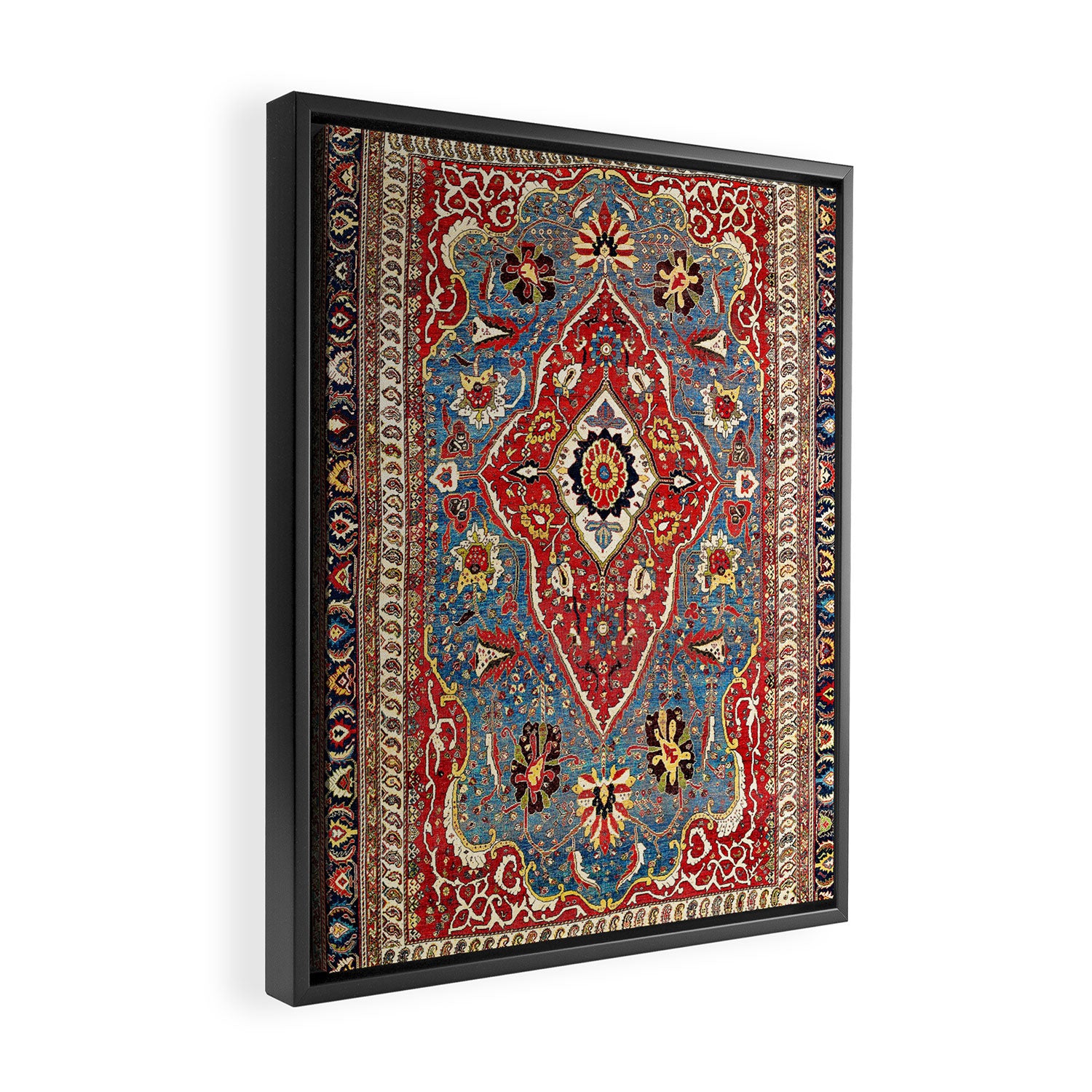 Qashqaâi Kashkuli Fars Southwest Persian Rug Print Framed Canvas Print Gallery Image 2
