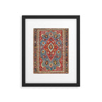 Qashqaâi Kashkuli Fars Southwest Persian Rug Print Framed Art Print Gallery Image 4