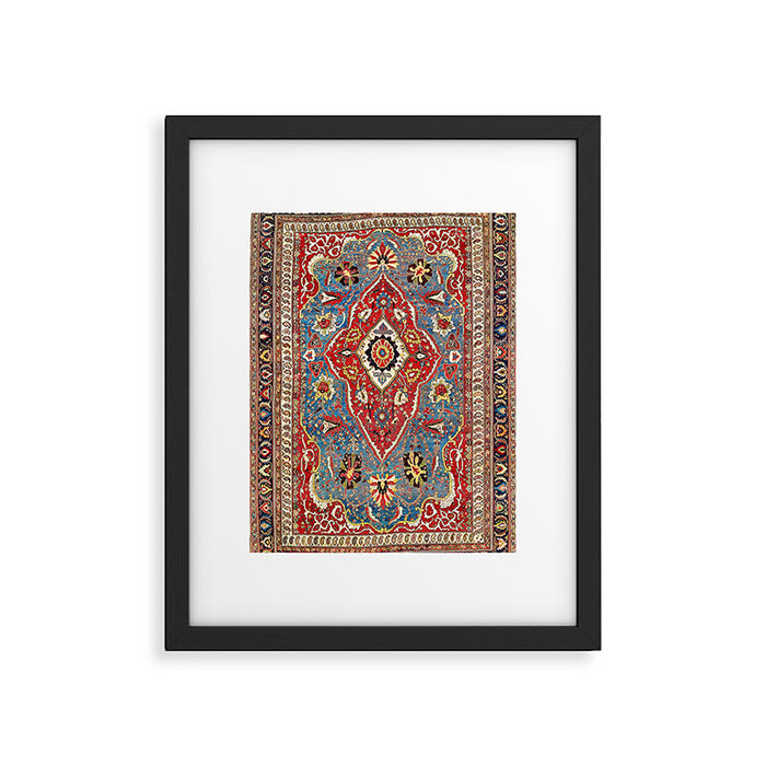 Qashqaâi Kashkuli Fars Southwest Persian Rug Print Framed Art Print Gallery Image 1