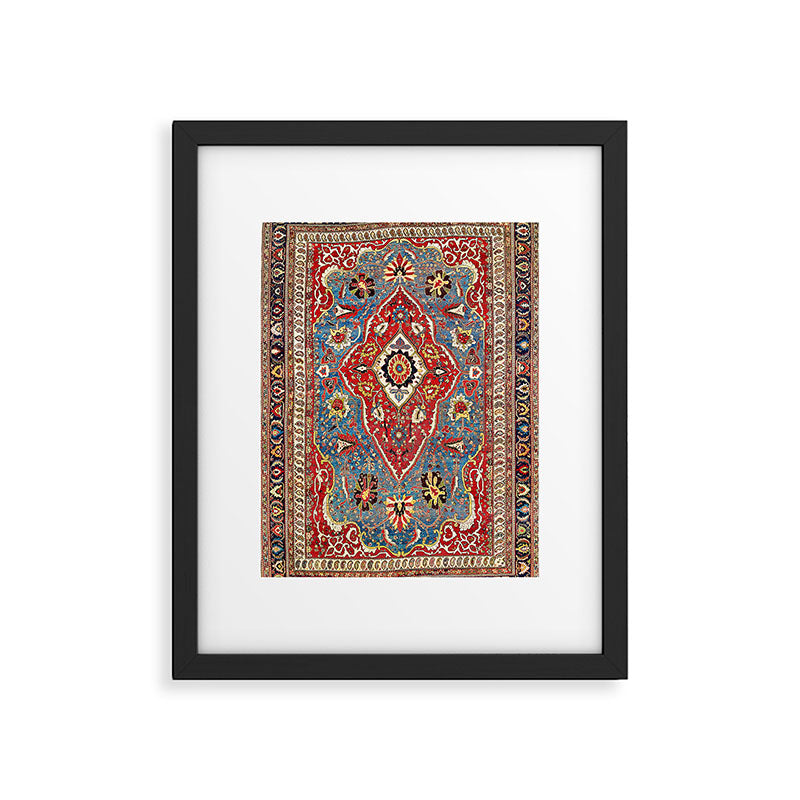 Qashqaâi Kashkuli Fars Southwest Persian Rug Print Framed Art Print Gallery Image 5