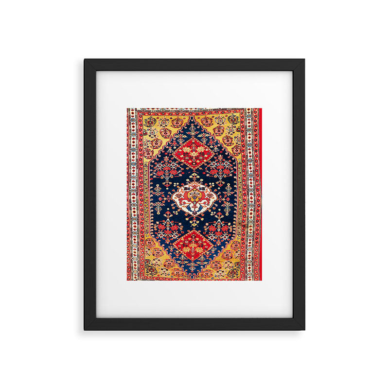 Qashqaâi Kashkuli Fars Southwest Persian Rug Print Framed Art Print Gallery Image 4