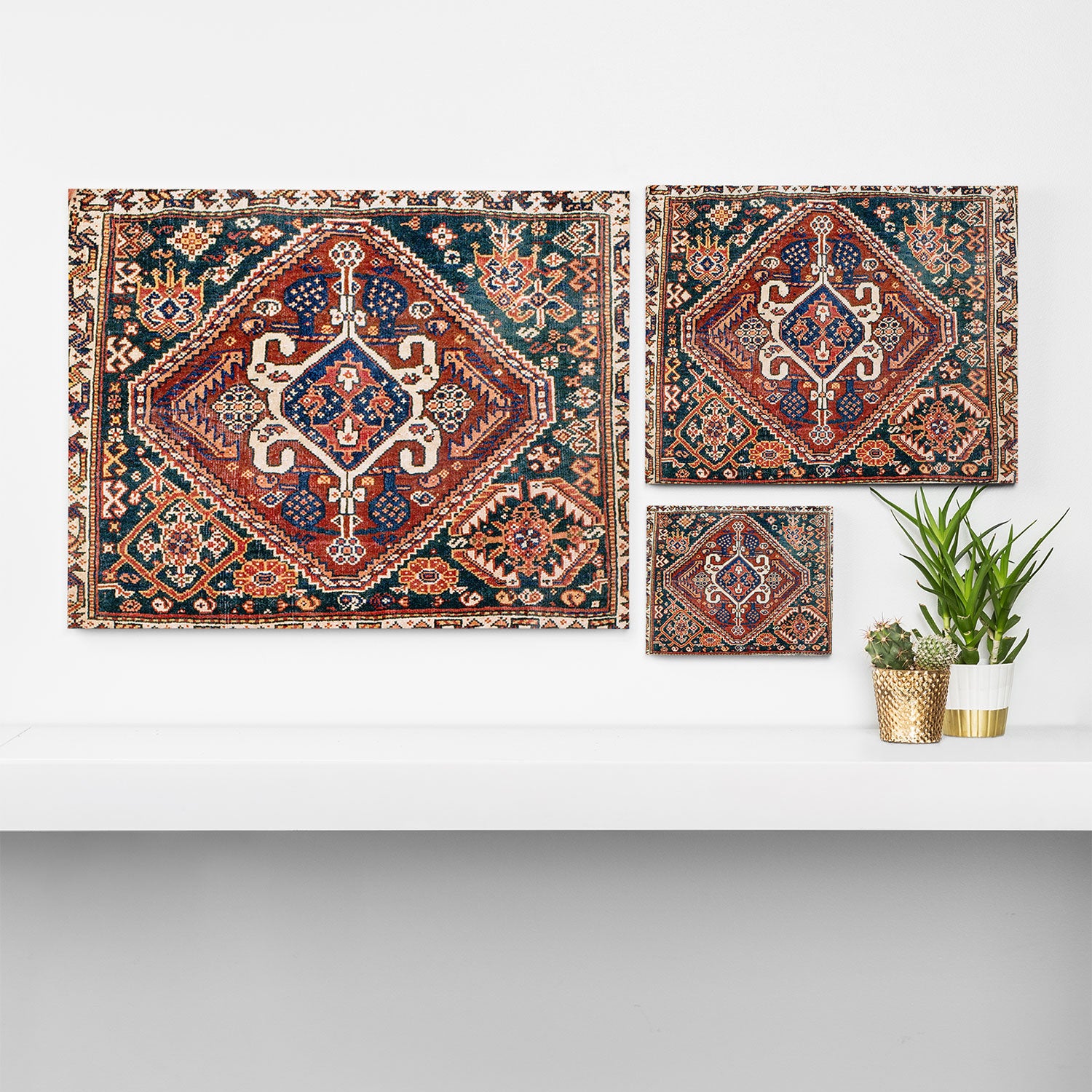 Qashqai Khorjin  Antique Fars Persian Bag Face Print Canvas Print Gallery Image 3