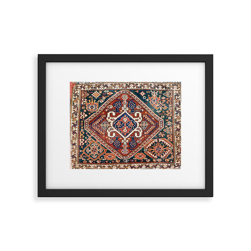 Qashqai Khorjin  Antique Fars Persian Bag Face Print Framed Art Print Gallery Image 5