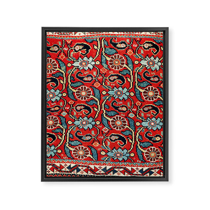 Qashqa'i Khorjin Fars Southwest Persian Bag Print Framed Canvas Print Gallery Image 1