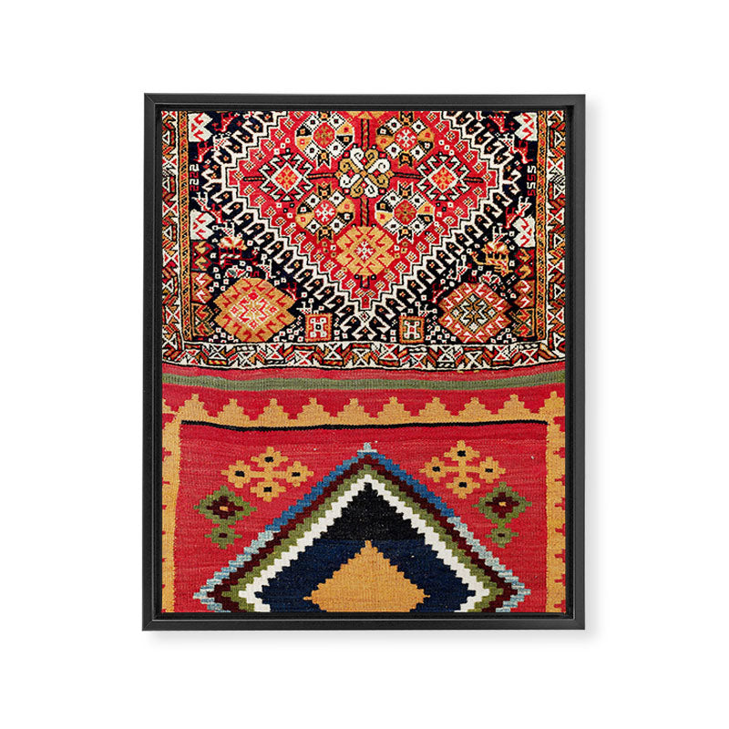 Qashqa'i Nomad Fars Southwest Persian Bag Print Framed Canvas Print Gallery Image 3