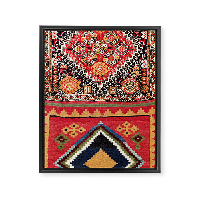 Qashqa'i Nomad Fars Southwest Persian Bag Print Framed Canvas Print Gallery Image 1