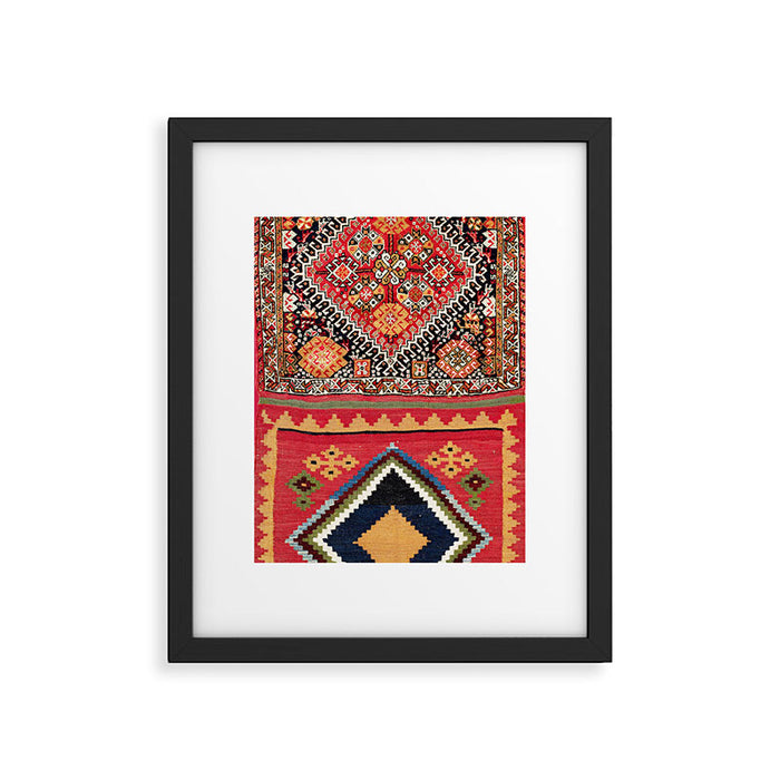 Qashqa'i Nomad Fars Southwest Persian Bag Print Framed Art Print Gallery Image 1