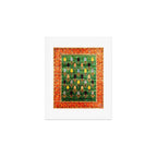Q'ashqai Tribal Persian Rug Print Art Print Gallery Image 1