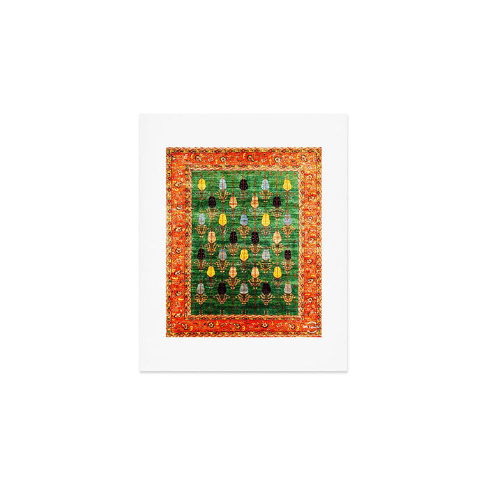 Q'ashqai Tribal Persian Rug Print Art Print Gallery Image 1