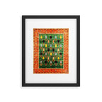 Q'ashqai Tribal Persian Rug Print Framed Art Print Gallery Image 4