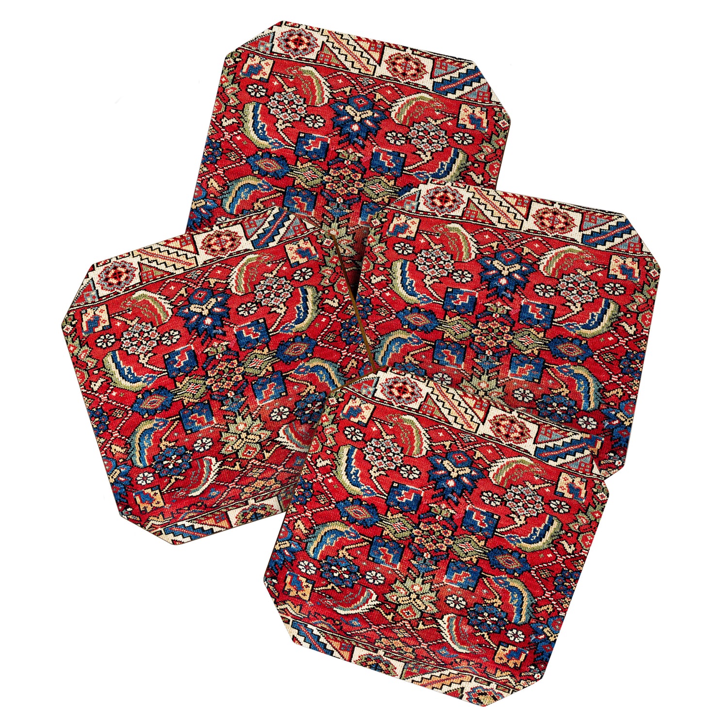 Qashqaâi Vagireh Fars Southwest Persian Sampler Print Coaster Gallery Image 1