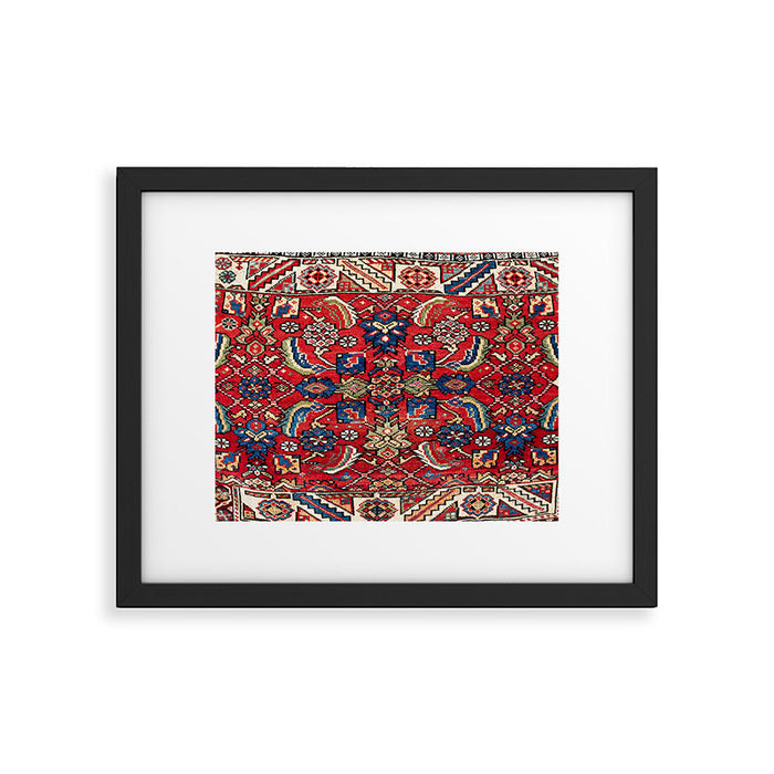 Qashqaâi Vagireh Fars Southwest Persian Sampler Print Framed Art Print Gallery Image 1