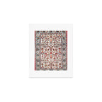 Qum Central Persian Rug Print Art Print Gallery Image 1