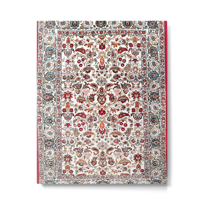 Qum Central Persian Rug Print Metal Print Gallery Image 1