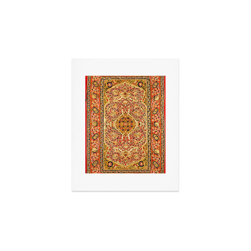 Rasht  Antique North Persian Floral Embroidery Print Art Print Gallery Image 1