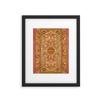 Rasht  Antique North Persian Floral Embroidery Print Framed Art Print Gallery Image 4