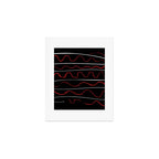 Red Black White Abstract Modern Vector Art Art Print Gallery Image 1