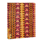 Red Orange Striped Geometric Abstract Antique Moroccan Rug Print Canvas Print Gallery Image 3