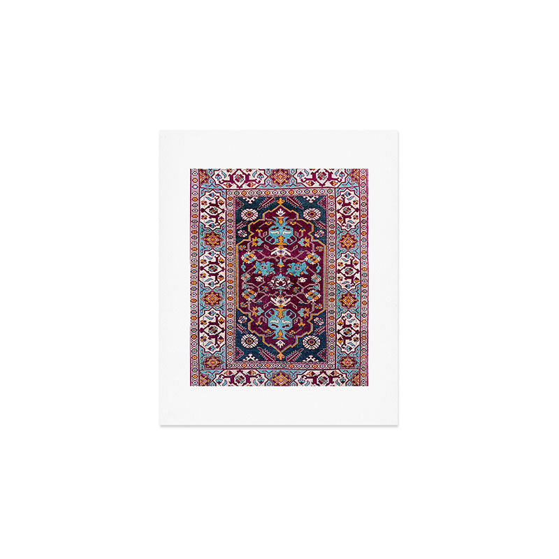 Romanian  Antique  Double Niche Carpet Print Art Print Gallery Image 1