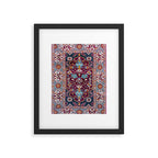Romanian  Antique  Double Niche Carpet Print Framed Art Print Gallery Image 4