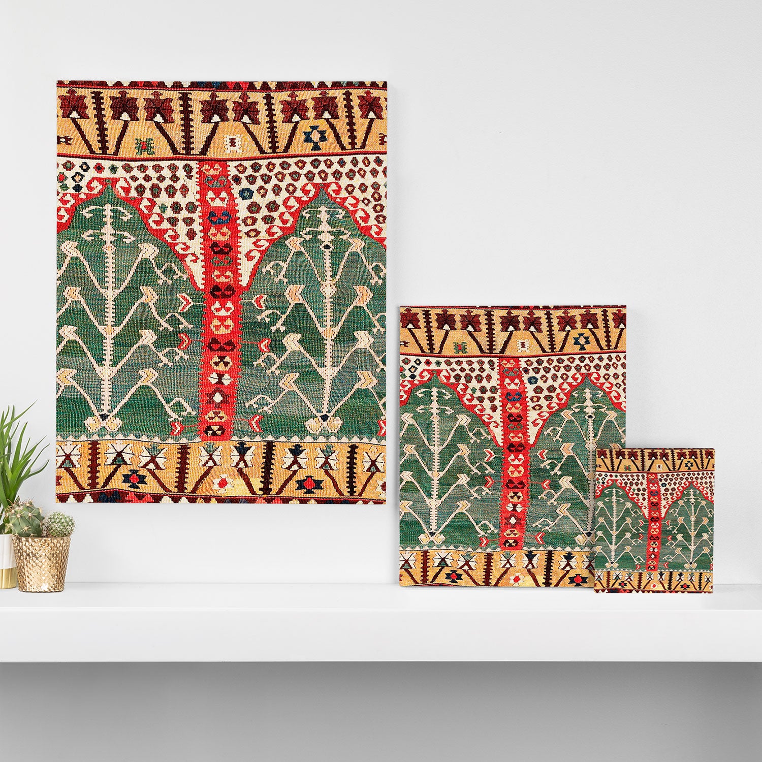 Saf Gümüshane Northeast Anatolian Kilim Print Canvas Print Gallery Image 3
