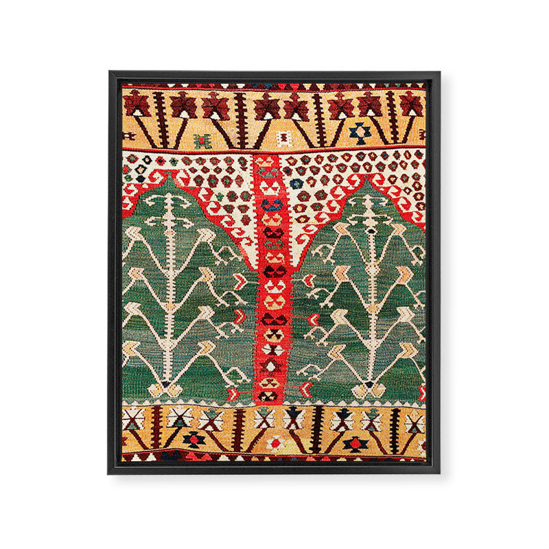 Saf Gümüshane Northeast Anatolian Kilim Print Framed Canvas Print Gallery Image 6