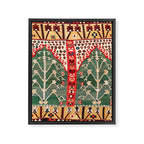 Saf Gümüshane Northeast Anatolian Kilim Print Framed Canvas Print Gallery Image 6