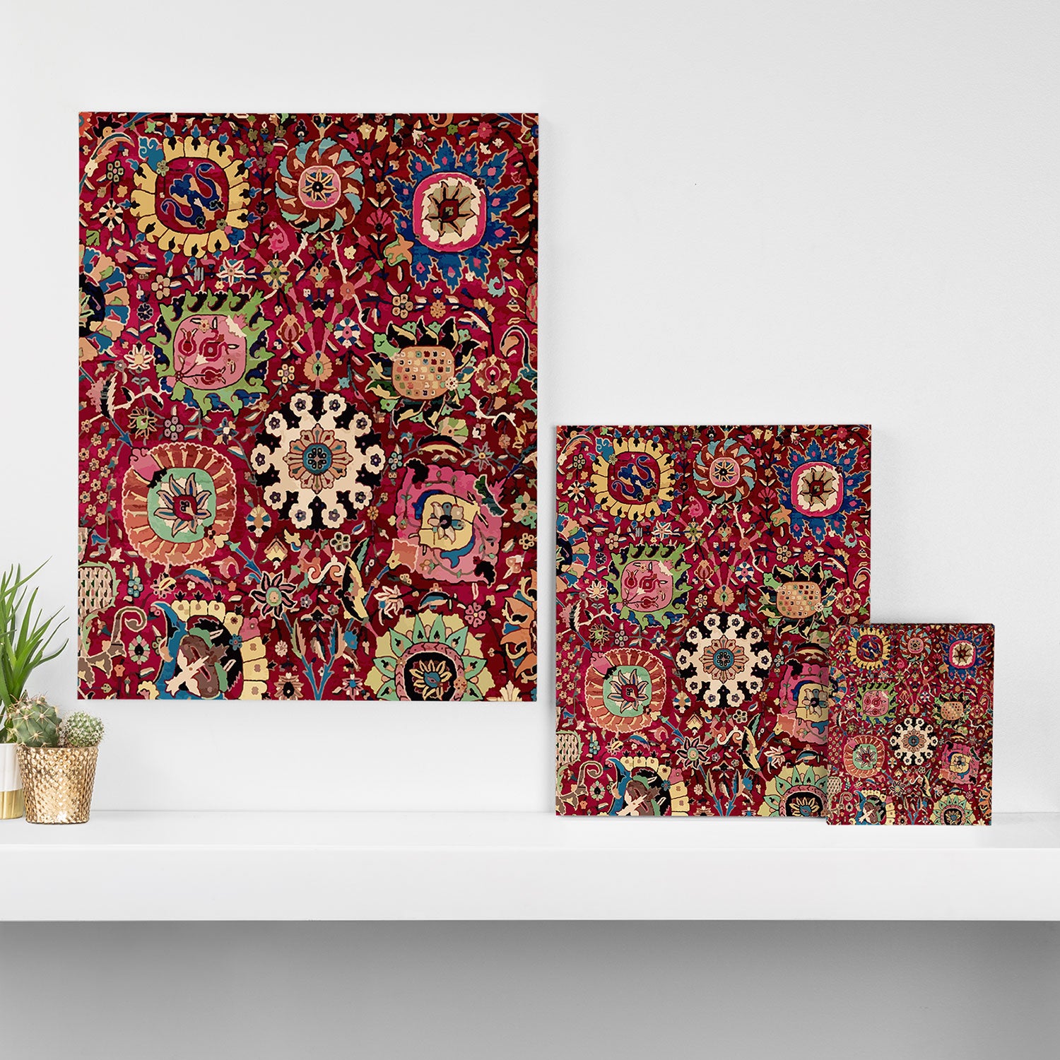 Safavid Carpet Fragment Canvas Print Gallery Image 3