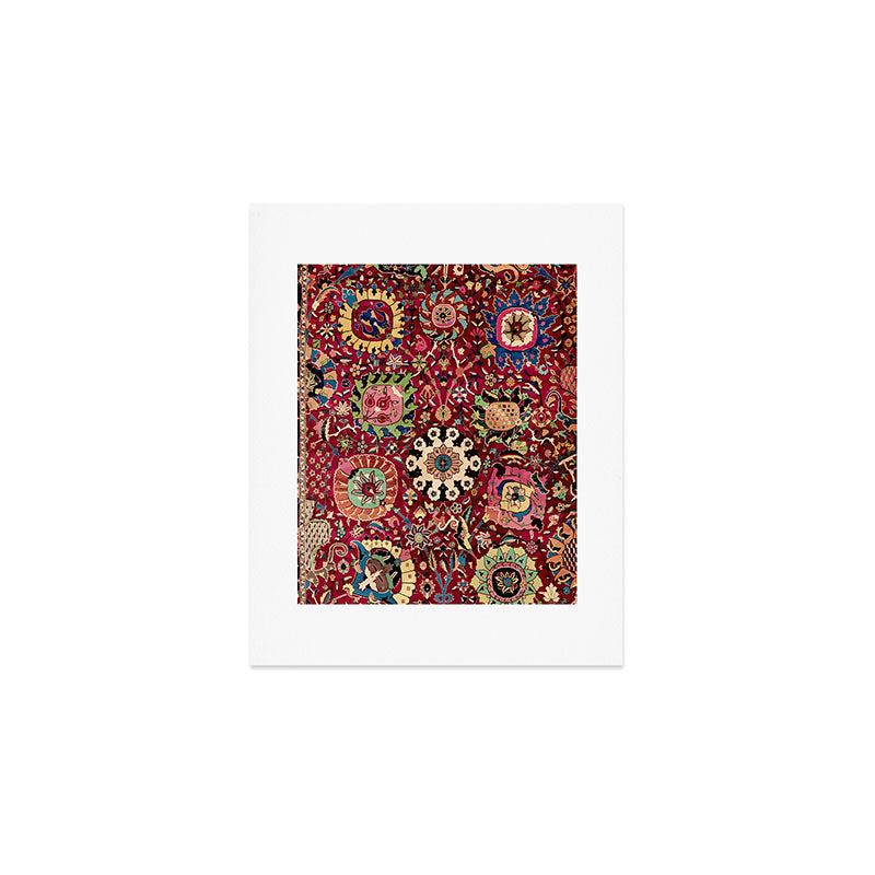 Safavid Carpet Fragment Art Print Gallery Image 1
