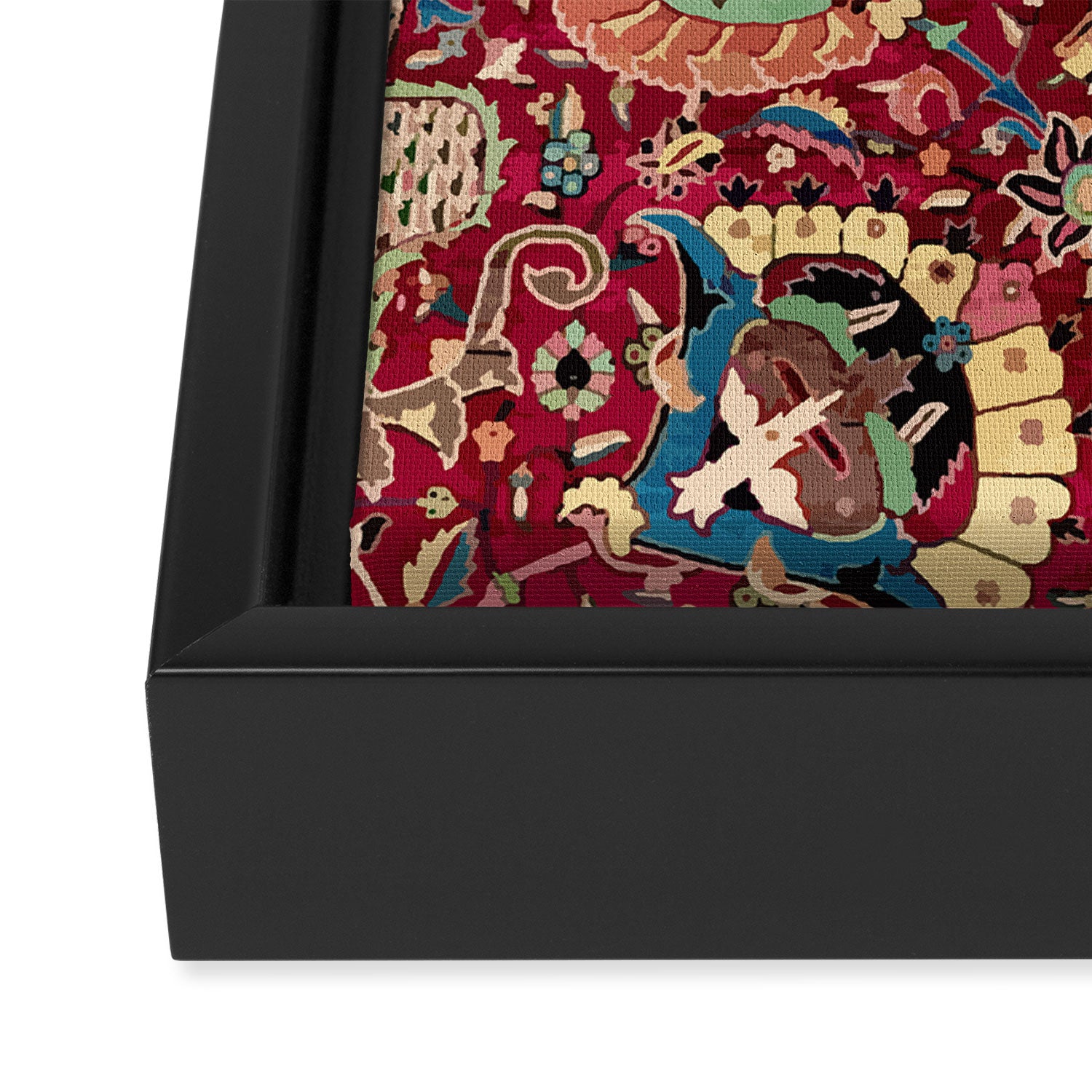 Safavid Carpet Fragment Framed Canvas Print Gallery Image 3