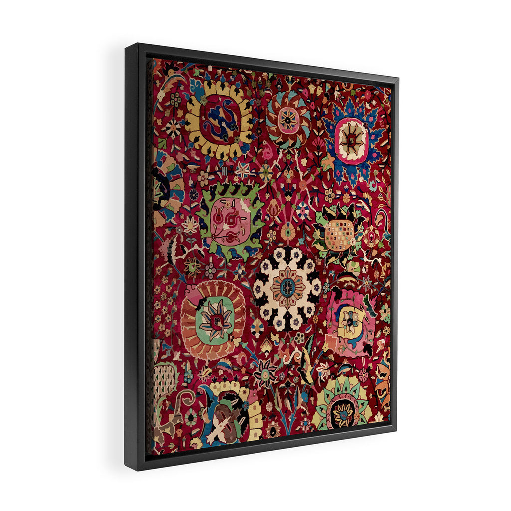 Safavid Carpet Fragment Framed Canvas Print Gallery Image 2