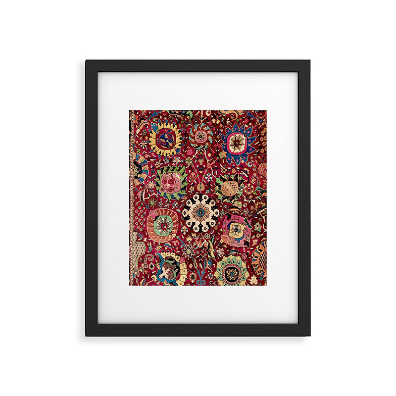 Safavid Carpet Fragment Framed Art Print Gallery Image 5