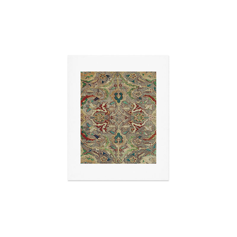 Safavid Dynasty Floral Carpet Art Print Gallery Image 1