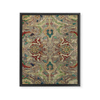 Safavid Dynasty Floral Carpet Framed Canvas Print Gallery Image 6