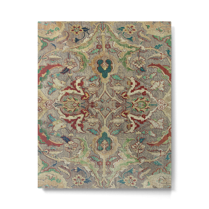 Safavid Dynasty Floral Carpet Metal Print Gallery Image 1