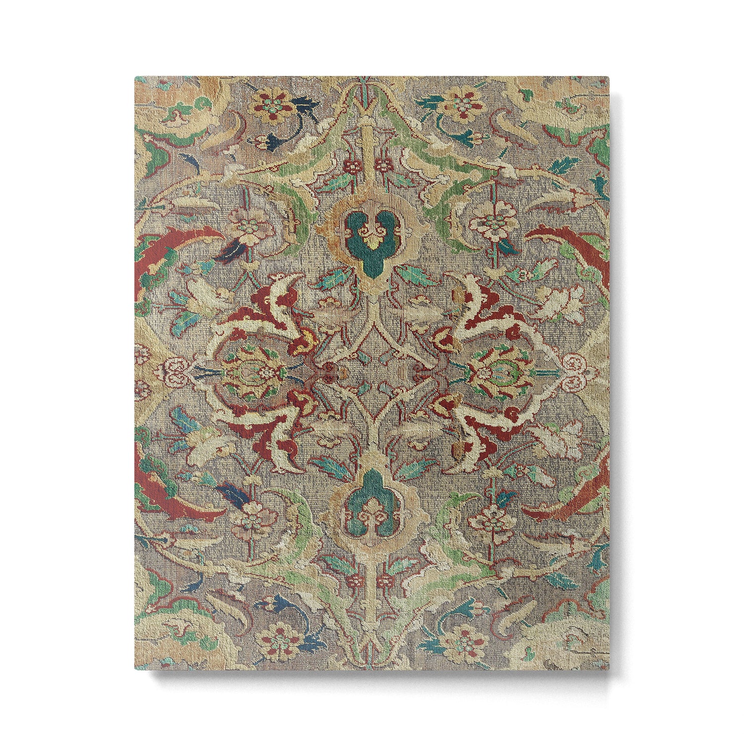 Safavid Dynasty Floral Carpet Metal Print Gallery Image 4