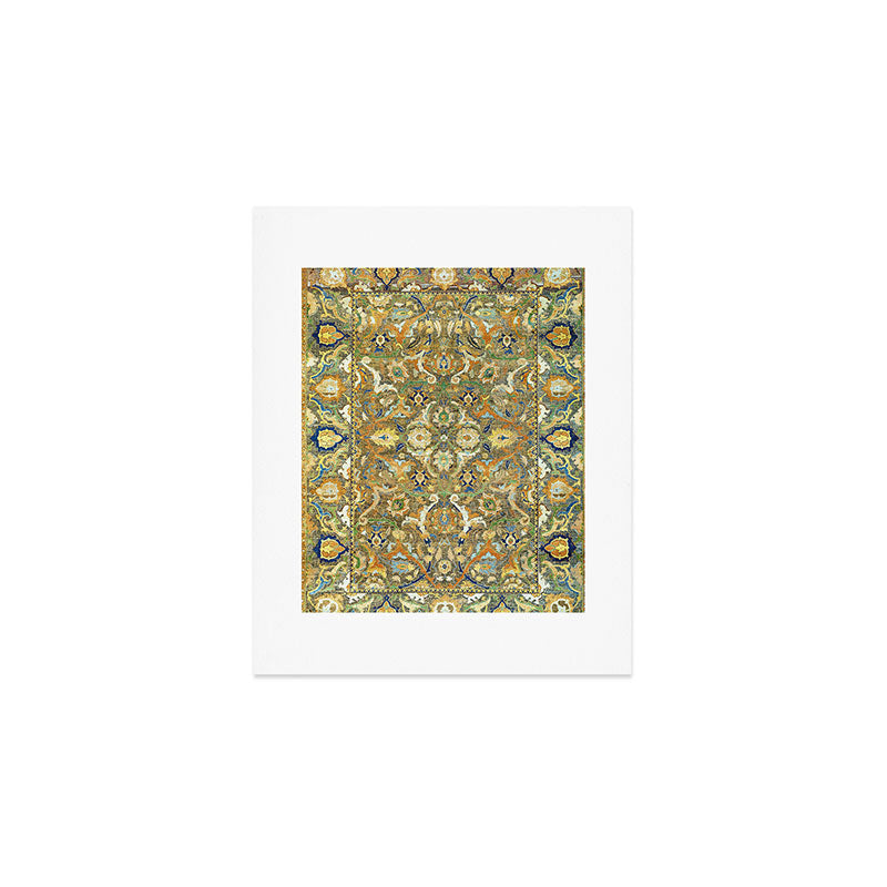 Safavid 'Polonaise' 17th Century Persian Carpet Print Art Print Gallery Image 1