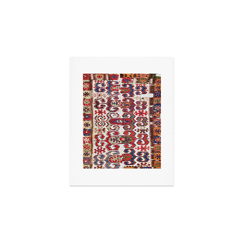 Saçikara Antique Tribal Turkish Kilim Art Print Gallery Image 1