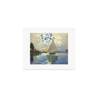 Sailboat Le-Petit-Gennevilliers Claude Monet Fine Art Art Print Gallery Image 1
