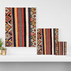 Salé  Antique Morocco North African Flatweave Rug Print Canvas Print Gallery Image 3