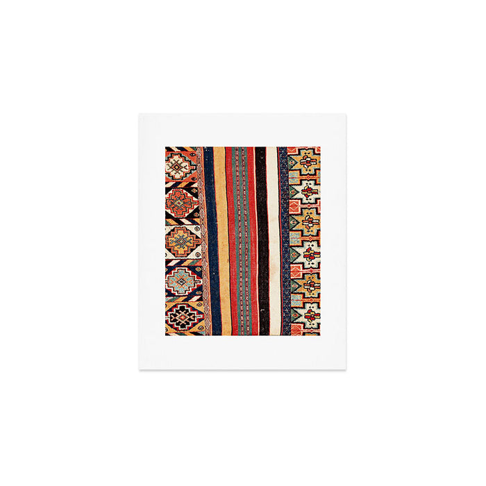 Salé  Antique Morocco North African Flatweave Rug Print Art Print Gallery Image 1