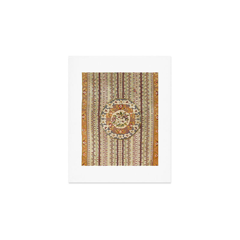 Saltillo North Mexican Serape Floral Blanket Print Art Print Gallery Image 1