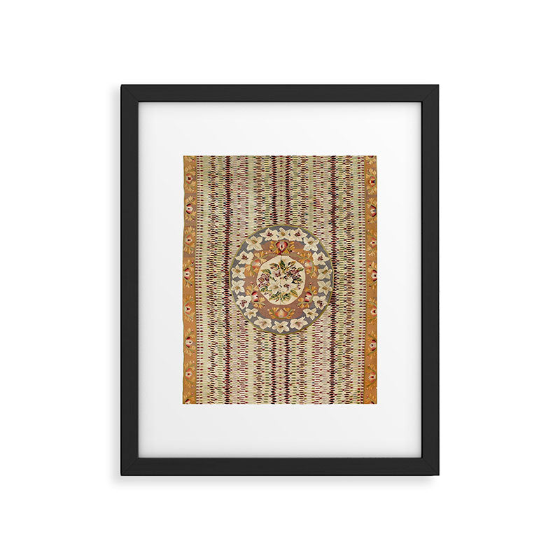 Saltillo North Mexican Serape Floral Blanket Print Framed Art Print Gallery Image 4