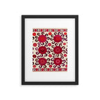Samarkand  Southwest Uzbekistan Suzani Embroidery Print Framed Art Print Gallery Image 5