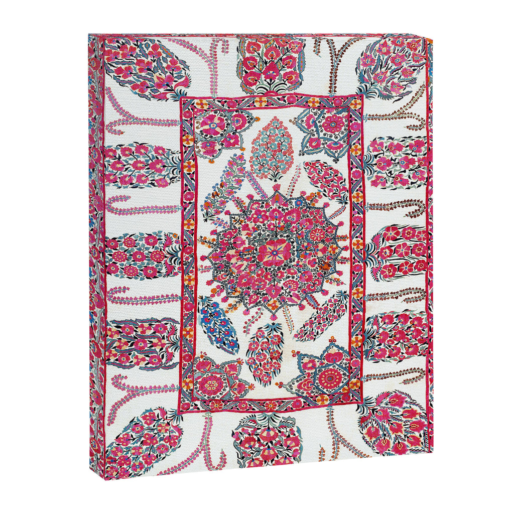 Samarkand Suzani  Antique Uzbekistan Embroidery Print Canvas Print Gallery Image 3
