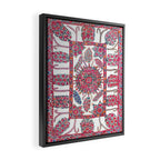 Samarkand Suzani  Antique Uzbekistan Embroidery Print Framed Canvas Print Gallery Image 2