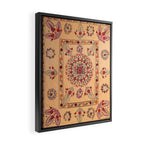 Samarkand Suzani  Antique Uzbekistan Rug Print Framed Canvas Print Gallery Image 2