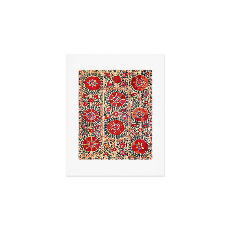 Samarkand Suzani Southwest Uzbekistan Embroidery Art Print Gallery Image 1