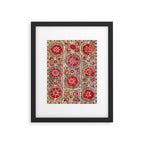 Samarkand Suzani Southwest Uzbekistan Embroidery Framed Art Print Gallery Image 4